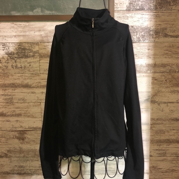 Lucy Tops - LUCY Tech Women's Athletic Jacket Full Zip Pockets black workout jacket gym wear